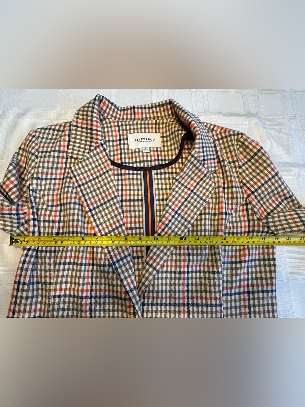 Liverpool Los Angeles Women’s Plaid Blazer Size Medium M - Picture 10 of 10